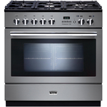 Falcon 90cm Professional FXP Freestanding Dual Fuel Pyrolytic Oven/Stove Stainless Steel and Chrome PROP90FXPDFSSCH hero image
