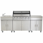 Gasmate Avenir Six Burner Stainless Steel BBQ Kitchen BQ2026KIT hero image