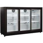 Husky 307L Triple Sliding Glass Door Bar Fridge HUS-C3-BLK-SD hero image