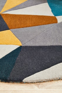 Rug Culture Matrix Small Saffron Rug 150X150CM - MTX-902-SAF-150X150 hero image