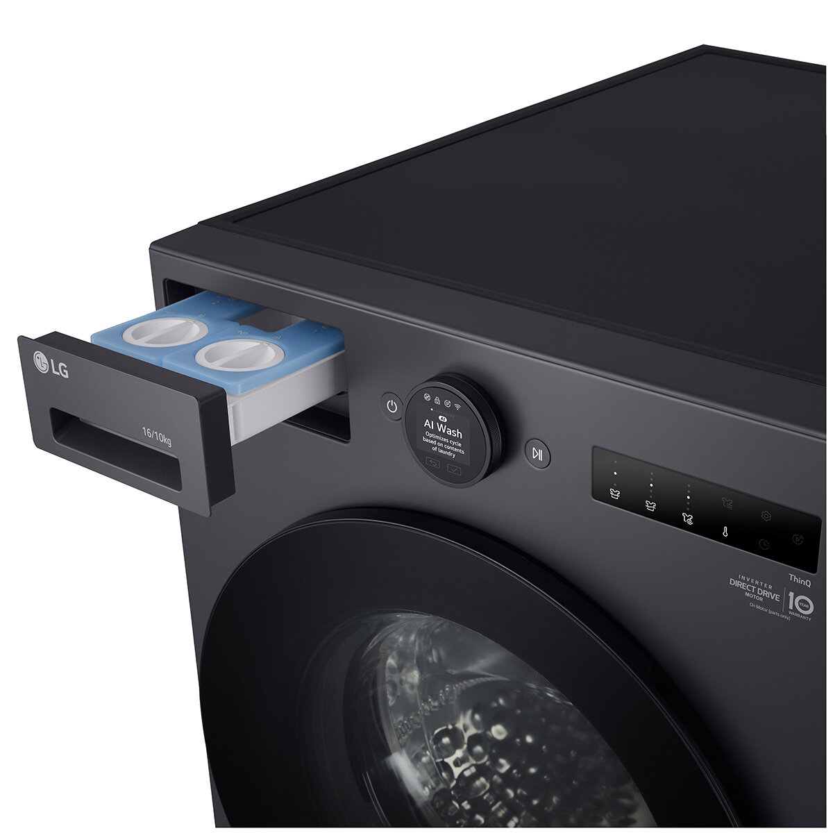 LG Series XL 16kg/10kg Washer Dryer Combo with AI Graphite WXLC-1016G hero image
