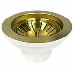 Turner Hastings 90 x 50 Basket Waste with Long Thread Brushed Brass 90BW-BB hero image