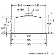 Bosch 52cm Series 6 Under Cupboard Rangehood DHL575CAU hero image