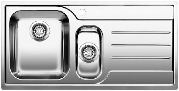 Blanco MEDIAN6SLIFK5 Median 1 and 1/4 Bowl Right Hand Drainer Sink hero image