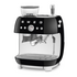 Smeg 50s Style Espresso Machine with Built-in Grinder Black EGF03BLAU image NaN
