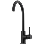 Oliveri Venice Goose Neck Mixer Tap Matte Black VE520FMB hero image