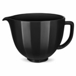 KitchenAid 4.7L Shell Ceramic Mixing Bowl Black 5KSM2CB5PBS hero image