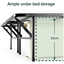 Zinus Black Metal Smartbase Folding Bed King AU-SBBK-14K hero image