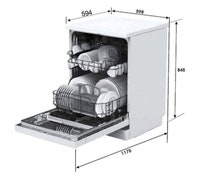 Omega ODW717WB Freestanding Dishwasher hero image