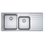 Franke Bell 1 and 3/4 Bowl Right Hand Drainer Sink BCX621RHD hero image