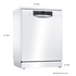 Bosch SMS66MW01A Serie 6 Freestanding Dishwasher image NaN