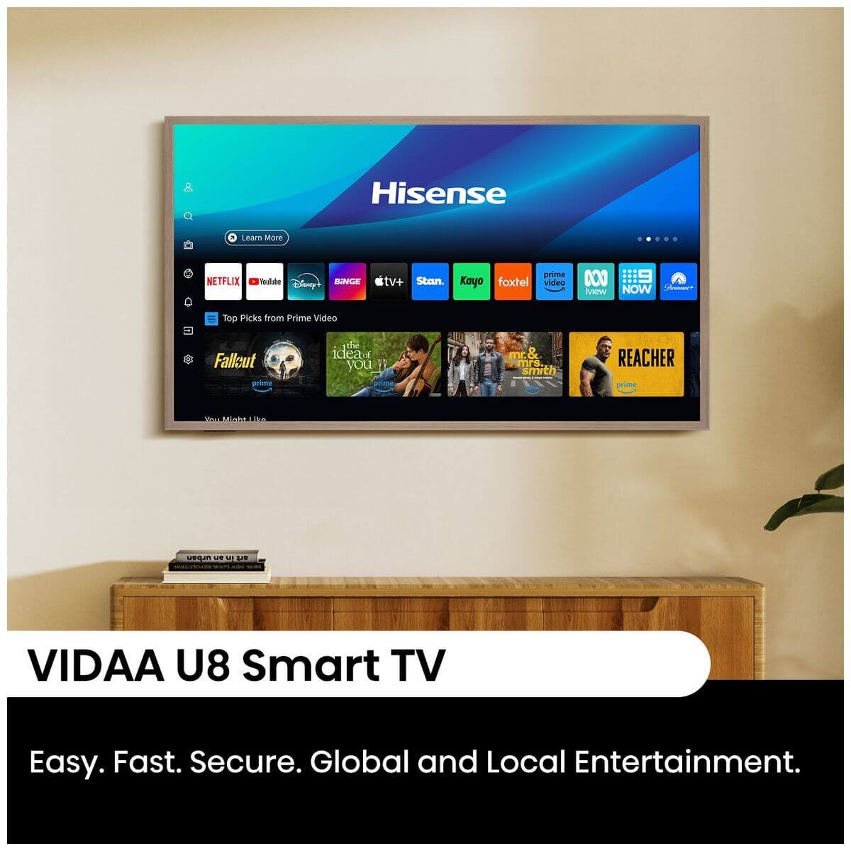 Hisense 65 Inch Canvas S7NAU 4K QLED Smart TV 65S7NAU [2024] hero image