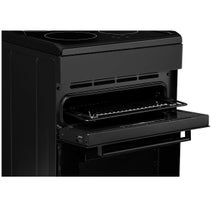 Euromaid 54cm Freestanding Electric Oven with Ceramic Cooktop Black EFS54RC-DCB hero image