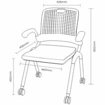 OLG - Freeway Adapta Training Chair Chrome Frame Black Backrest OG_ADASBC hero image