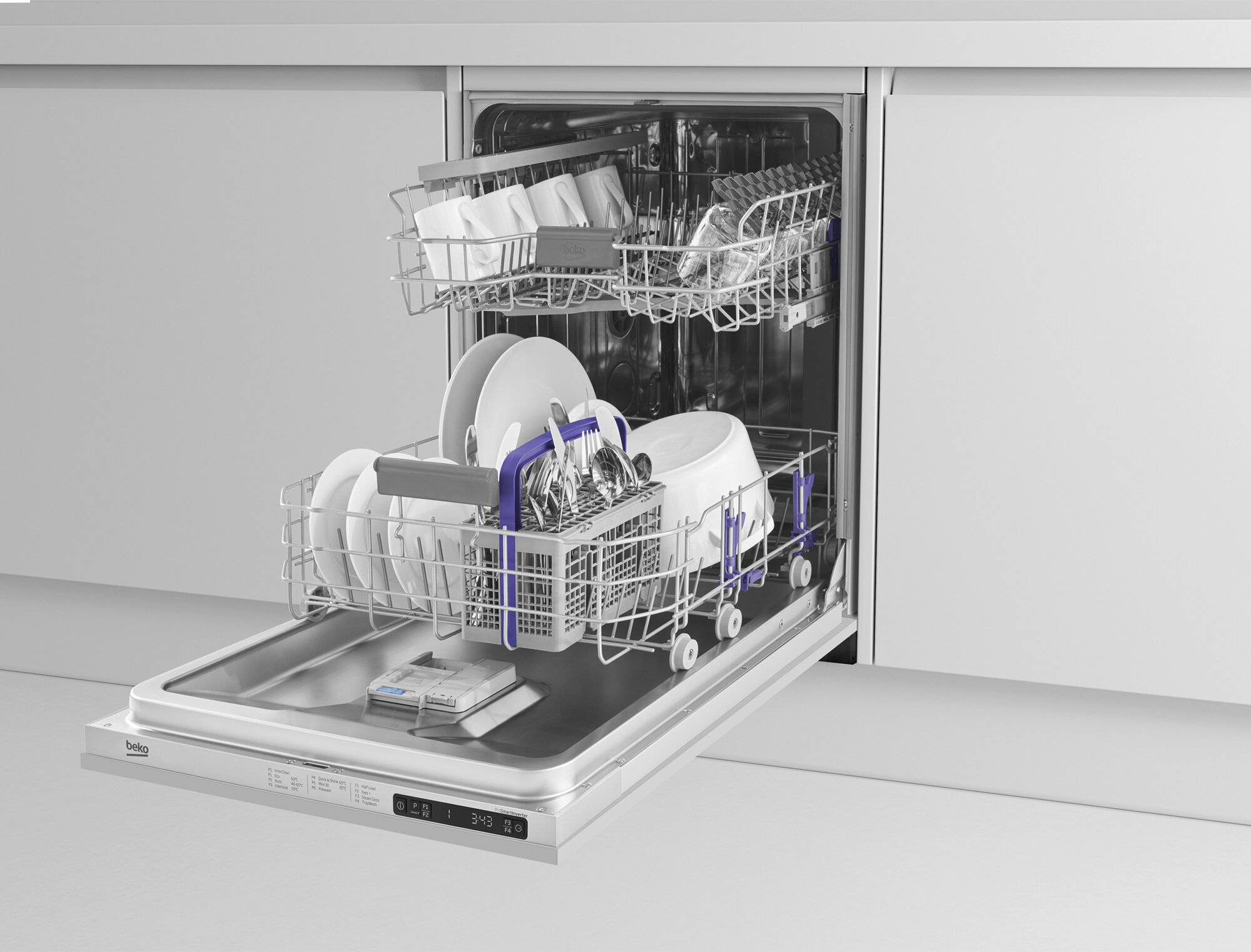 Beko semi integrated dishwasher on sale
