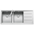 Barazza EASY200L Easy Double Bowl Right Hand Drainer Sink image NaN