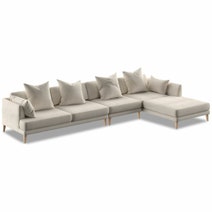 Kalona KYOTO Right Facing Extended Chaise Sofa Pearl WS-205-RCS-VILA-54 hero image