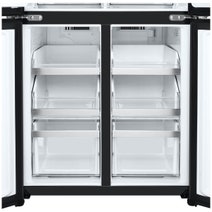 LG 506L French Door Fridge with Slim In-Door Ice and Water Dispenser Matte Black GF-L500MBL hero image