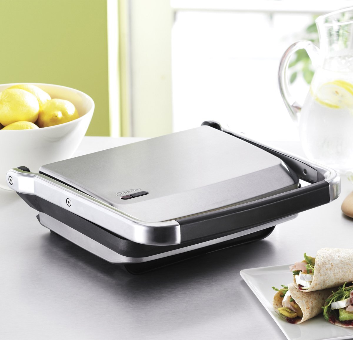 Sunbeam GR8450B 4 Slice Sandwich Press Contact Grill Appliances Online