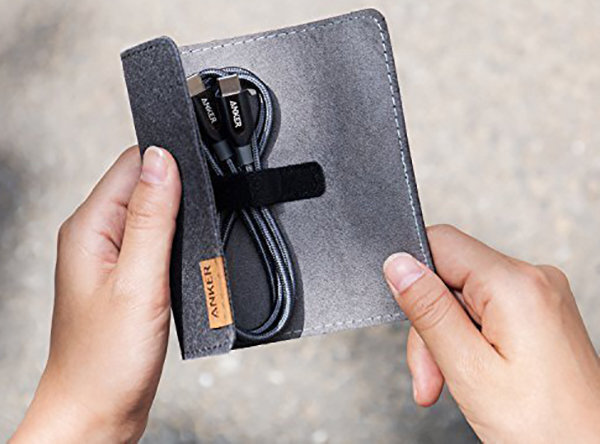 Anker A8168HA1 PowerLine+ .9m USB-C to USB-A 3.0 Cable with Pouch hero image