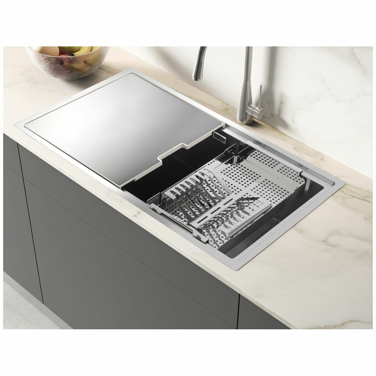 Artinox Frame 74 Single Bowl with Accessories FRACC7440 hero image