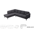 Ostro Mason 4 Seater Chaise Sofa LOMASOMFLI3406 image NaN