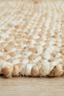 Rug Culture Nosa Medium White & Natural Rug 300X80CM - NSA-444-NAT-300X80 hero image