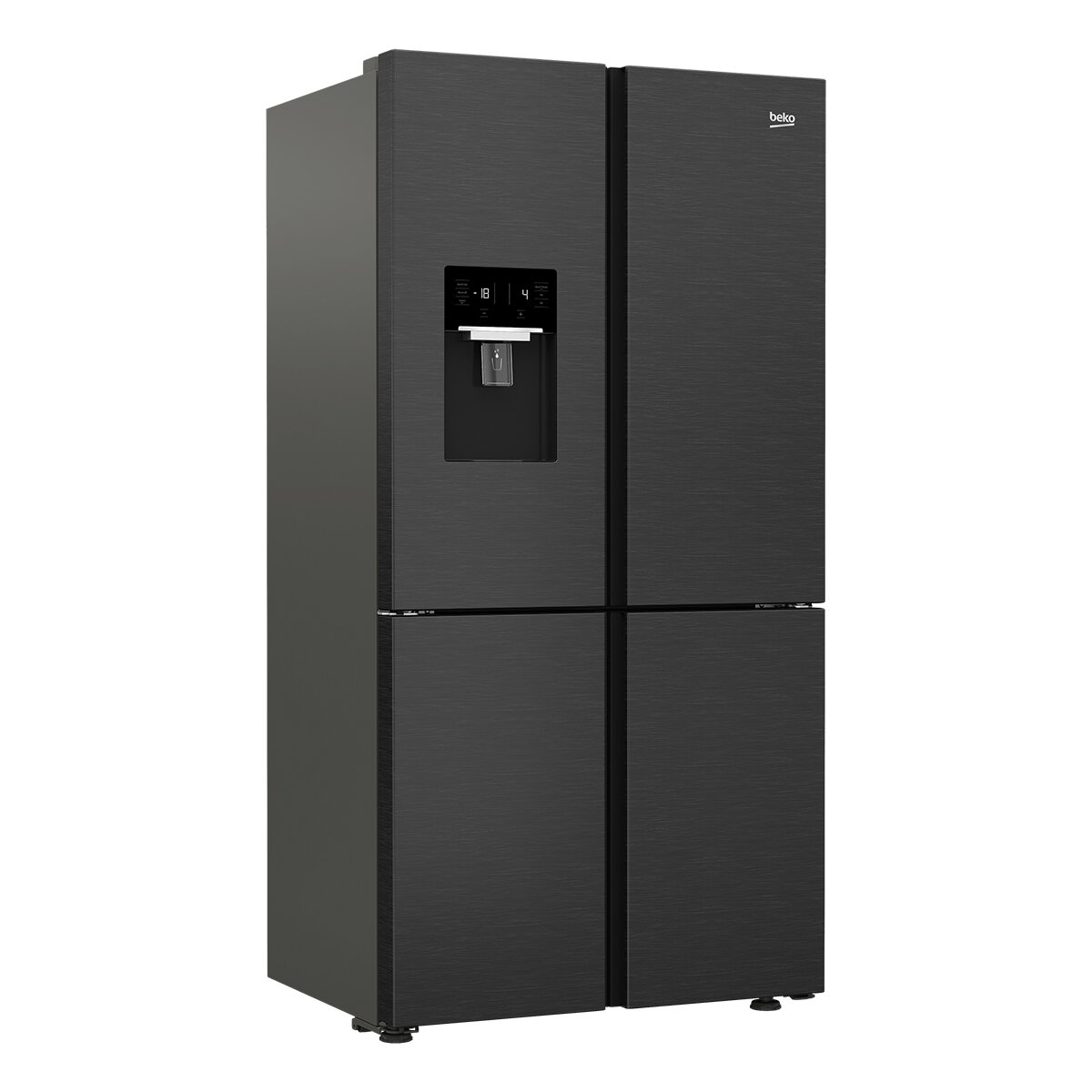 Beko 569L French Door Refrigerator with Water Dispenser and Automatic Ice Maker Dark Stainless Steel BFR569DDX hero image