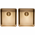 Titan Medium and Medium Double Bowl Sink Brass TSBR4040 hero image
