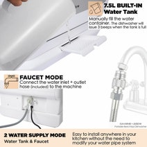 Linarie Gavarnie Portable Benchtop 3 Place Setting Dishwasher LB3SDW hero image