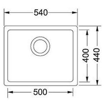 Franke KBG110-50-BONYX Kubus Single Bowl Undermount Sink hero image