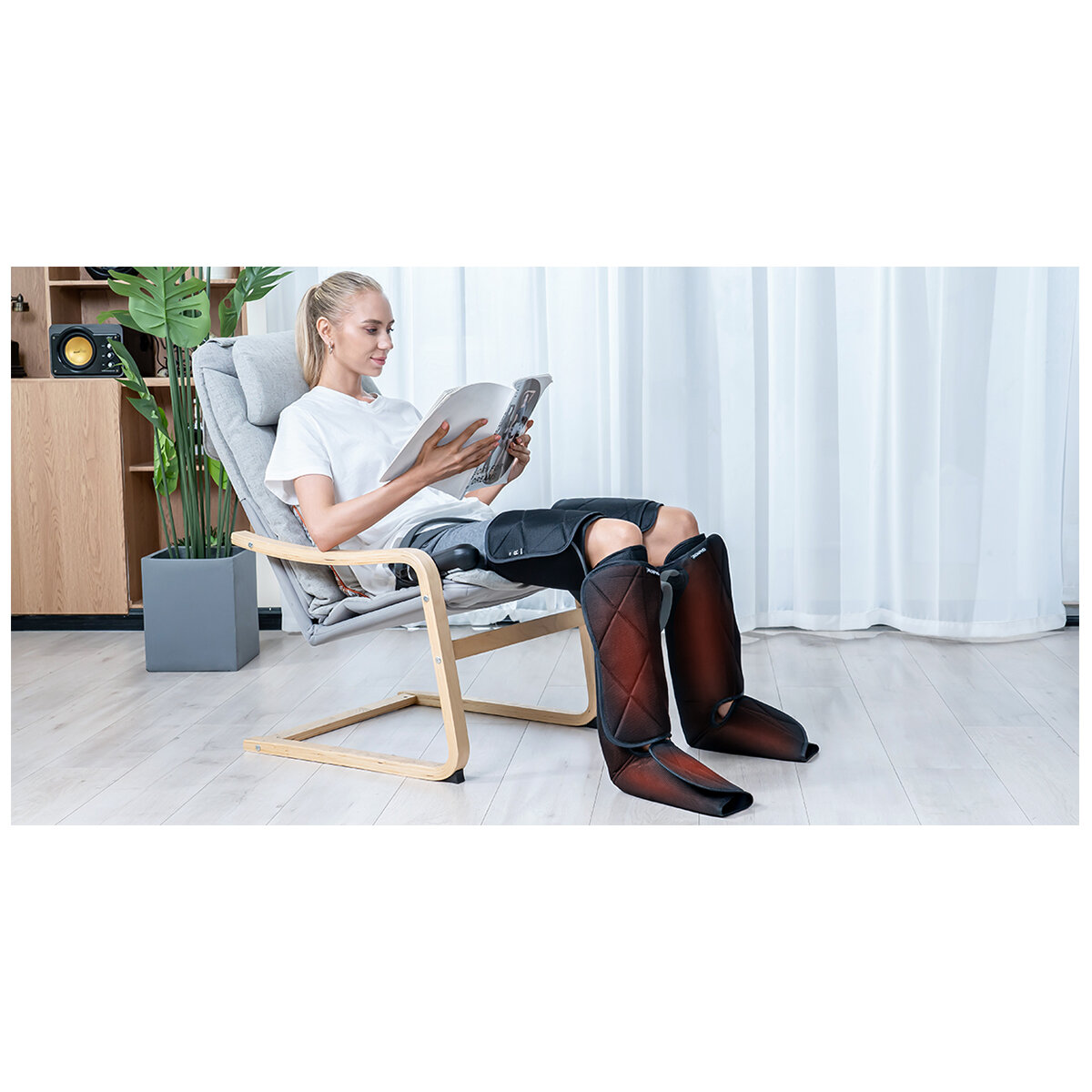 RENPHO Air Compression Leg Massager with Heat PAURPALM079H hero image