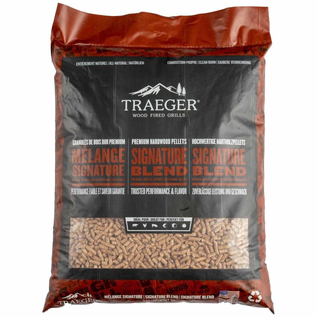 Traeger 3 x 9KG Signature Blend BBQ Wood Pellet PEL337-PACK hero image