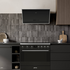 Smeg 90cm Angled Wall Mount Matte Black Rangehood KV394MB image NaN