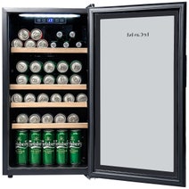 LeCavist 33 Bottle Wine Cabinet Single Zone Black LEK33PV hero image