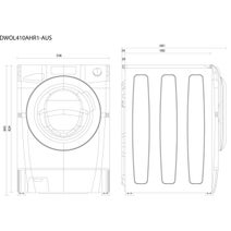 Hoover 10kg Front Load Washing Machine DWOL410AHR1-AUS hero image