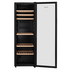 LeCavist 168 Bottle Single Zone Wine Cabinet Black LEK168PV  image NaN