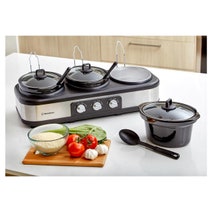 Westinghouse WHSC03SS 3 Pot Slow Cooker hero image