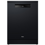 Haier 60cm Freestanding Dishwasher with Steam Black HDW15F3B1 hero image