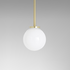 CTO Lighting Mezzo Pendant Light - Satin Brass and Opal MEZPEOSBGO image NaN