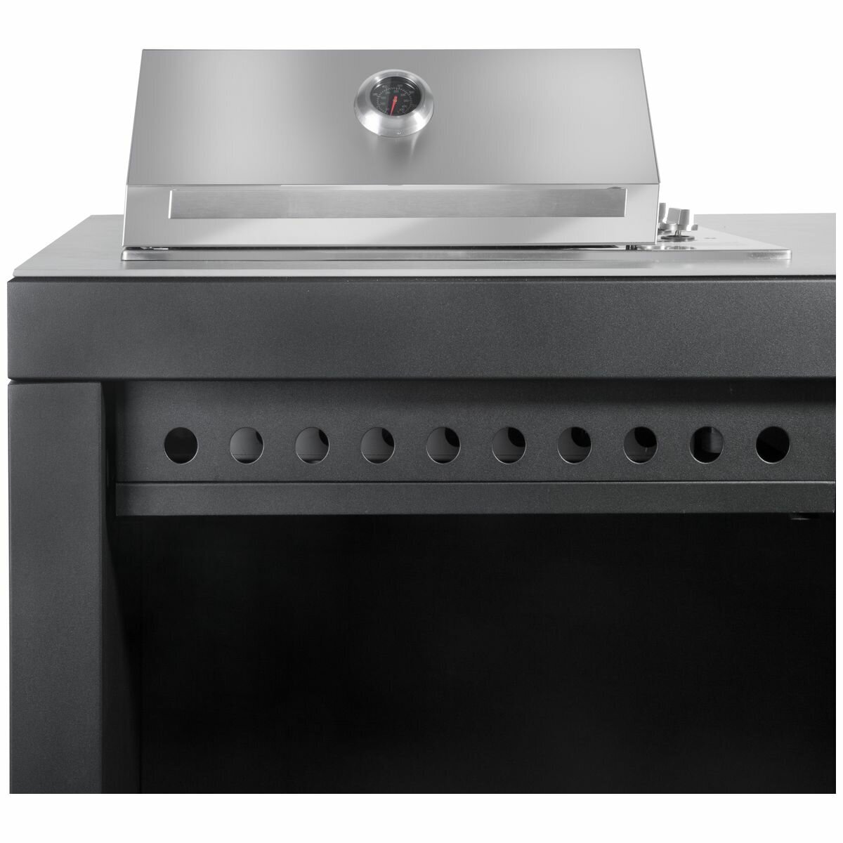 Artusi 1400mm Ferro Outdoor Kitchen with Cosmopolitana Grey Stone Top QAP14FG-CG hero image