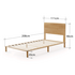 Zinus Arden King Single Bamboo Wood Bed Frame AU-FPWNH2ZC-08B image NaN