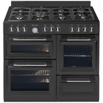 Artusi 100cm Dual Fuel Black Freestanding Oven AFGR1047B hero image