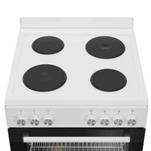 Beko 60cm White Electric Freestanding Oven with Hot Plate Cooktop BFCB60EMW hero image
