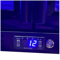 Schmick 233L Triple Glazed Quiet Under Bench Black Bar Fridge SK206-B hero image
