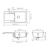 Abey Schock Mono Single Bowl with Drainer Magma MD-100LB image NaN