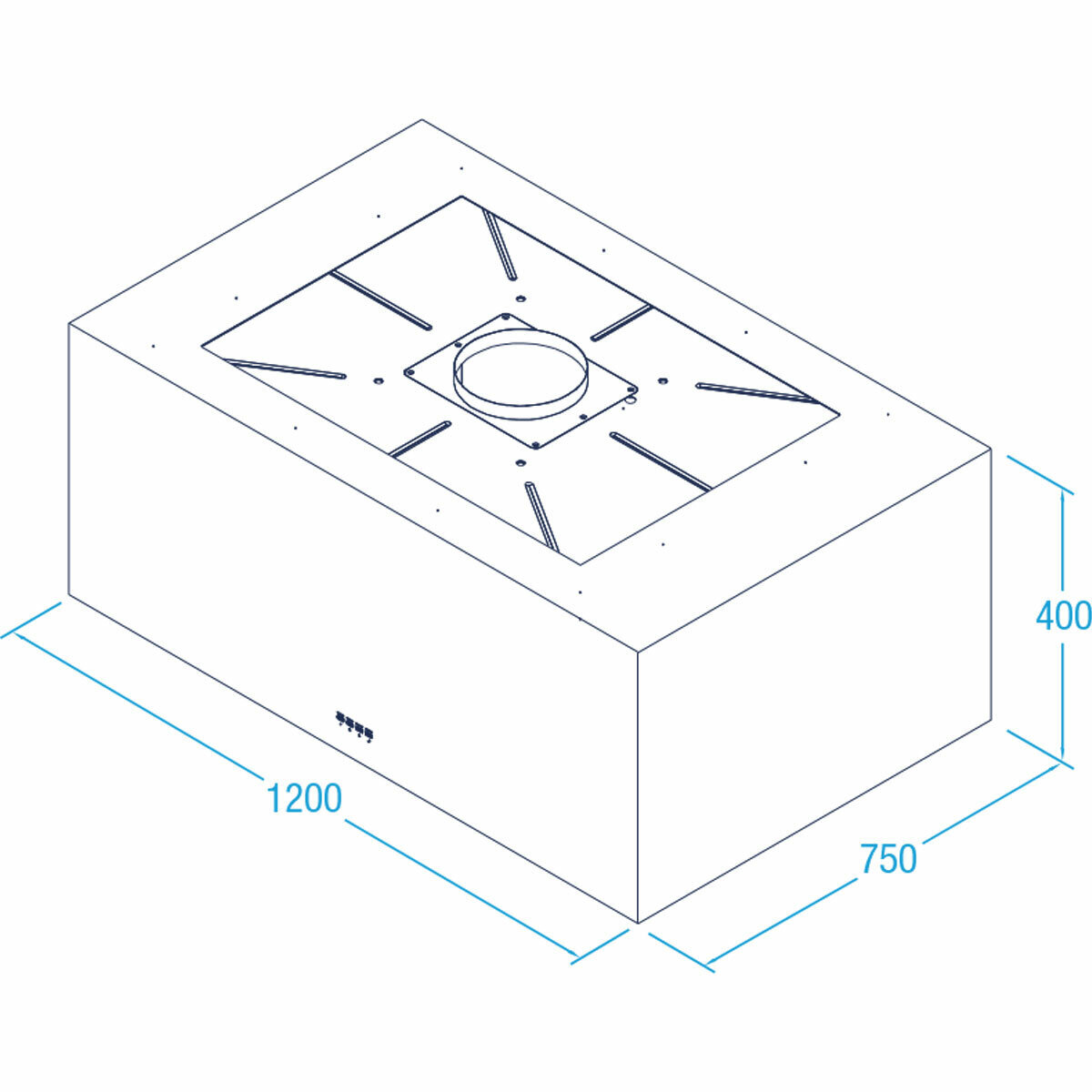 Whispair 120cm Chicago Alfresco Island Wall Mounted Rangehood with Pro Plus External Remote Motor X7C12S5.EPP hero image