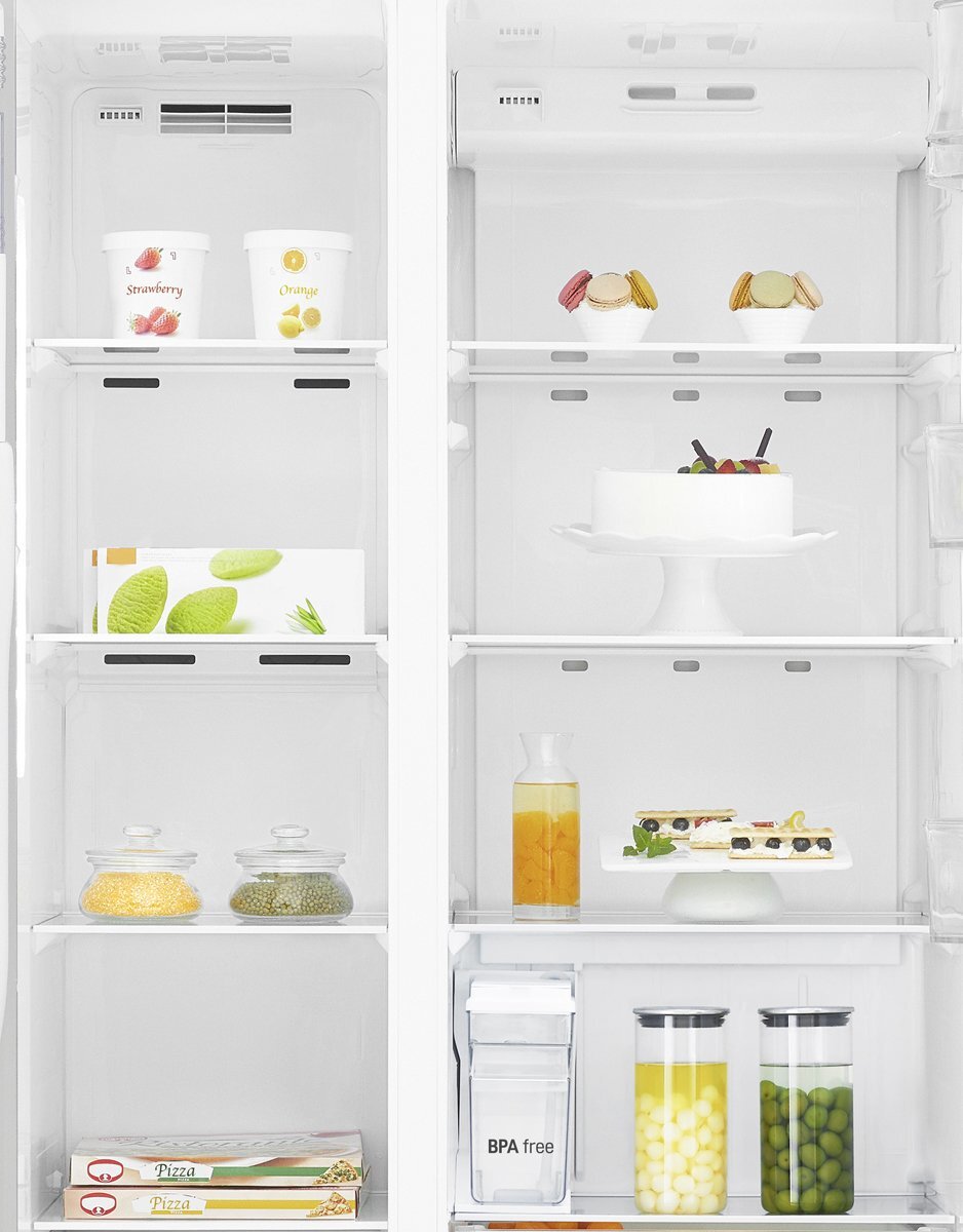 Lg 668l side by side fridge freezer on sale