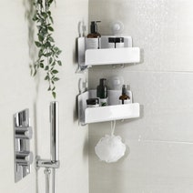 Joseph Joseph EasyStore 2 Piece Corner Shower Caddy Set 70550 hero image