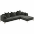 Kalona KYOTO Right Facing Chaise Sofa Pewter WS-205-RC-VILA-27 image NaN